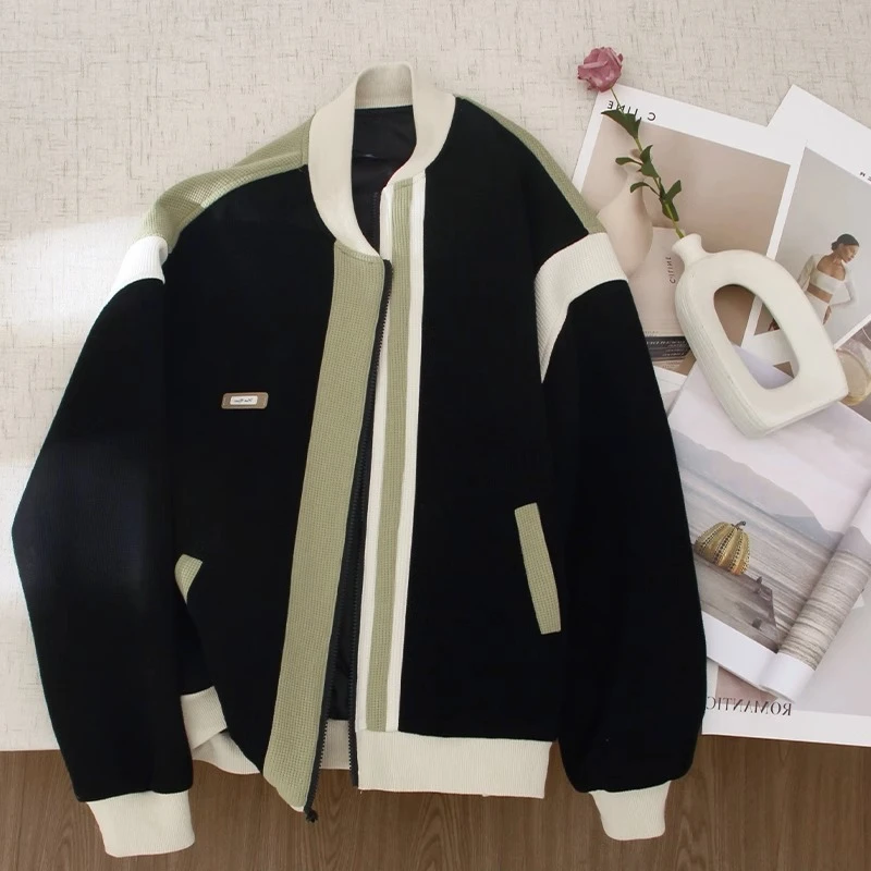 

Женская винтажная спортивная уличная модная куртка большого размера, бейсбольная куртка, женский топ, модная мужская одежда