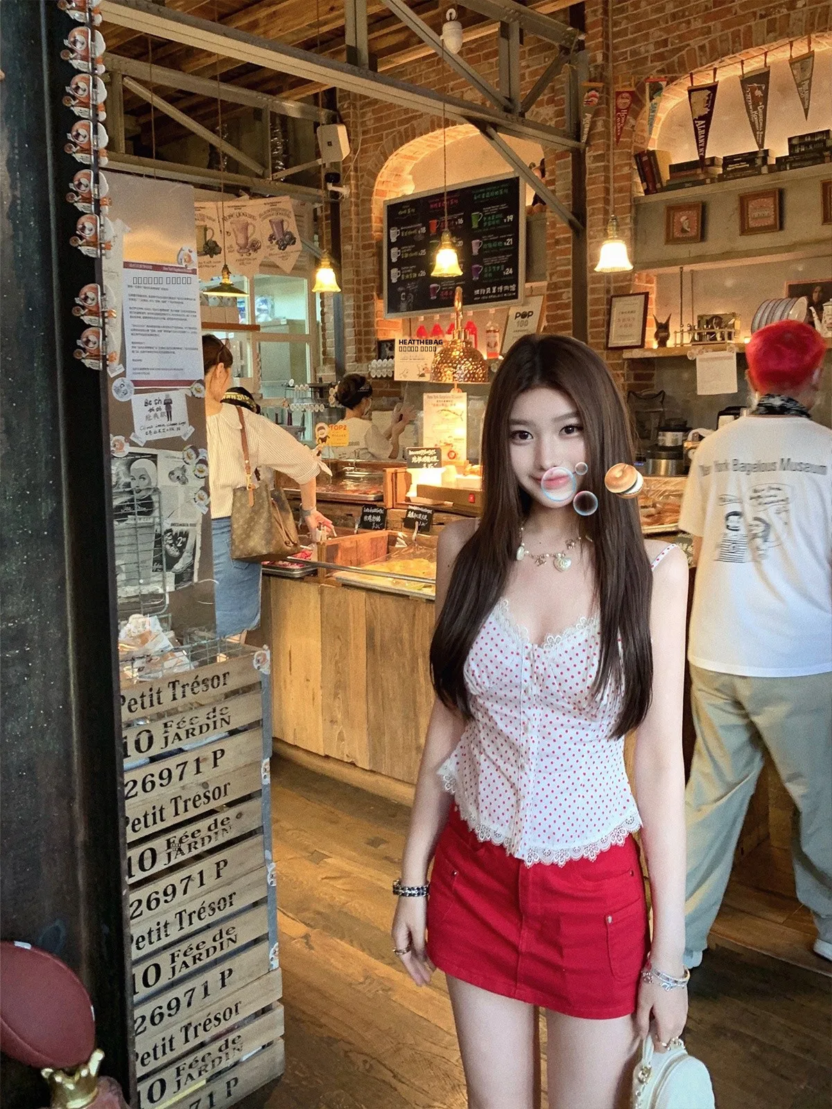 

Женский летний топ Chien Red Polka Dot с кружевной отделкой и поясом, из хлопка Pure Desire Oxygen Sensation, для повседневной носки, без рукавов