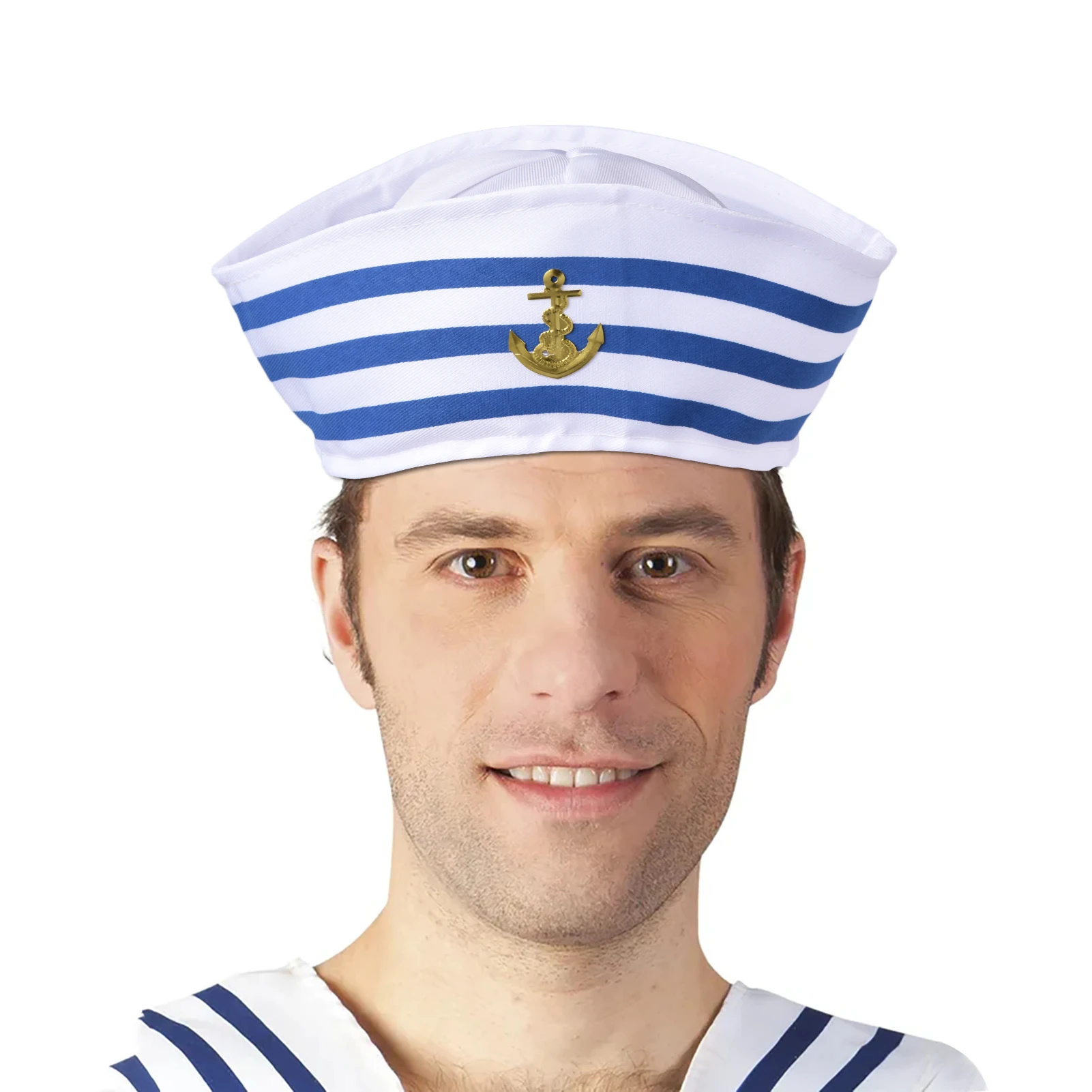 Adult Yachting Military Hat Captain Sailor Captain Clothing Hat Navy Admiral Men Ladies