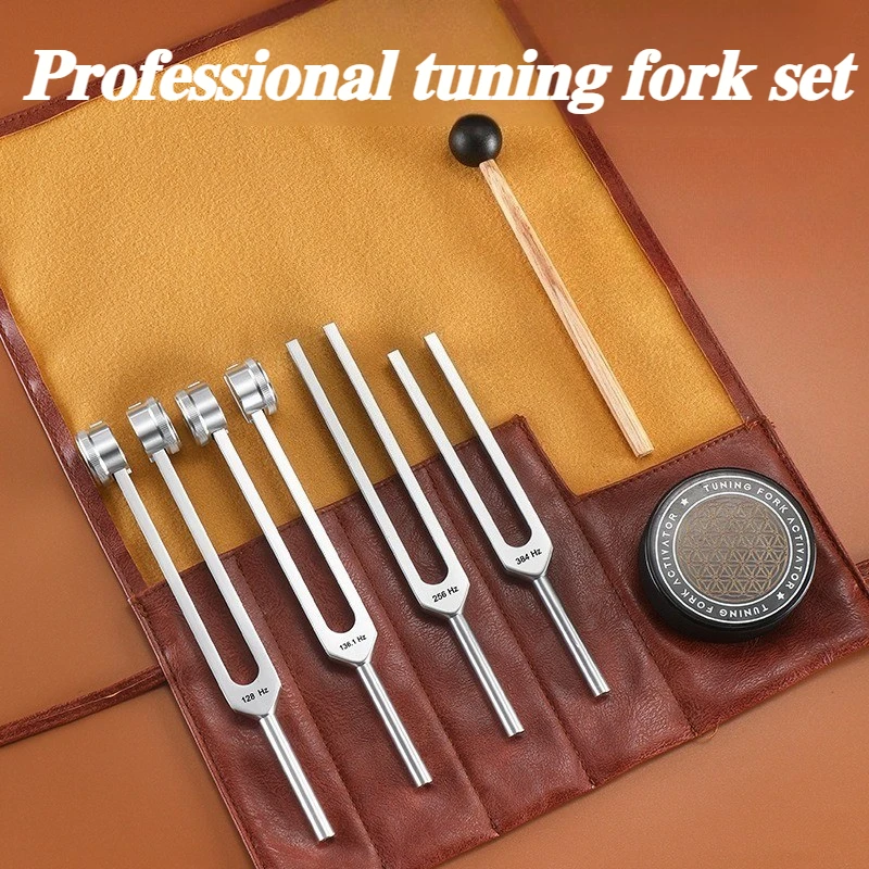 tuning-fork-set-128hz-healing-1361hz-sound-therapy-256hz-professional-diapason-384hz-tuning-forks-percussion-instrument
