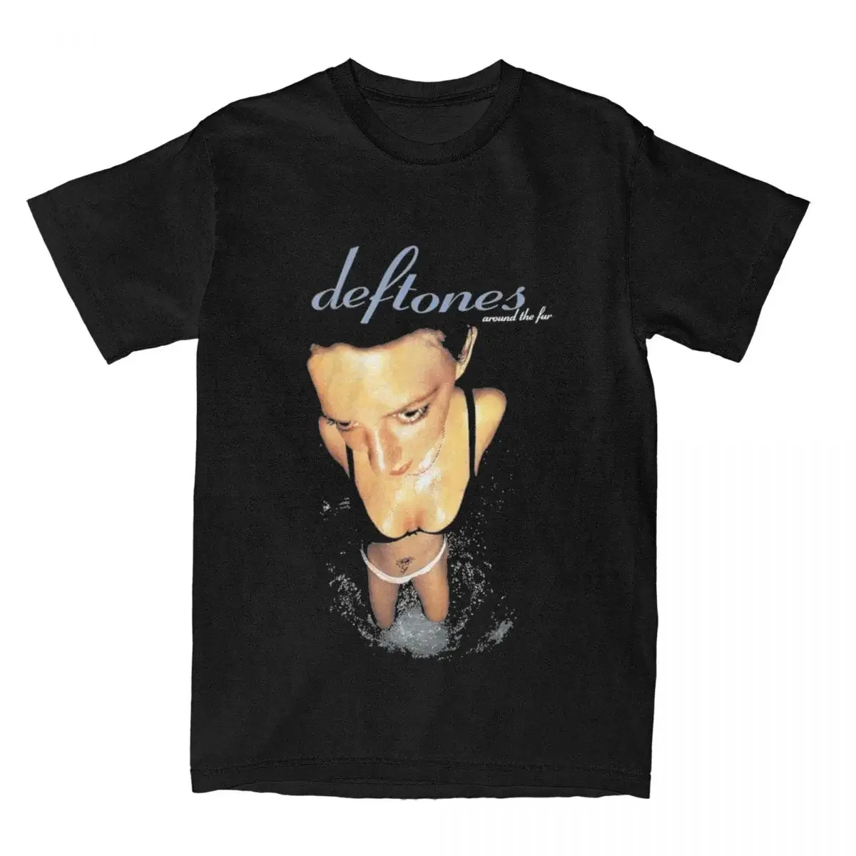 Funny Retro Deftones Band 80s 90s T-Shirts for Men Women Crew Neck Pure Cotton White Pony Album Short Sleeve Tee Shirt Summer image 3