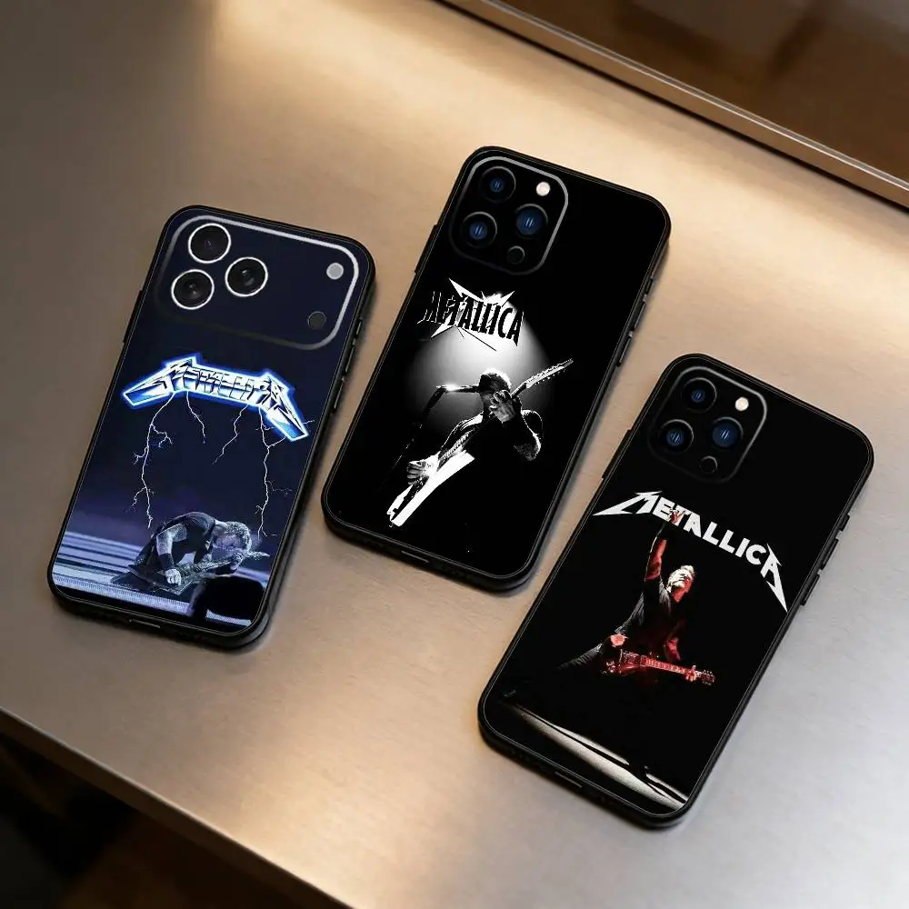 

72 Seasons J-Metallica Phone Case For iPhone 16,15,14,13,12,17,Pro Max,Plus Silicone Black Case