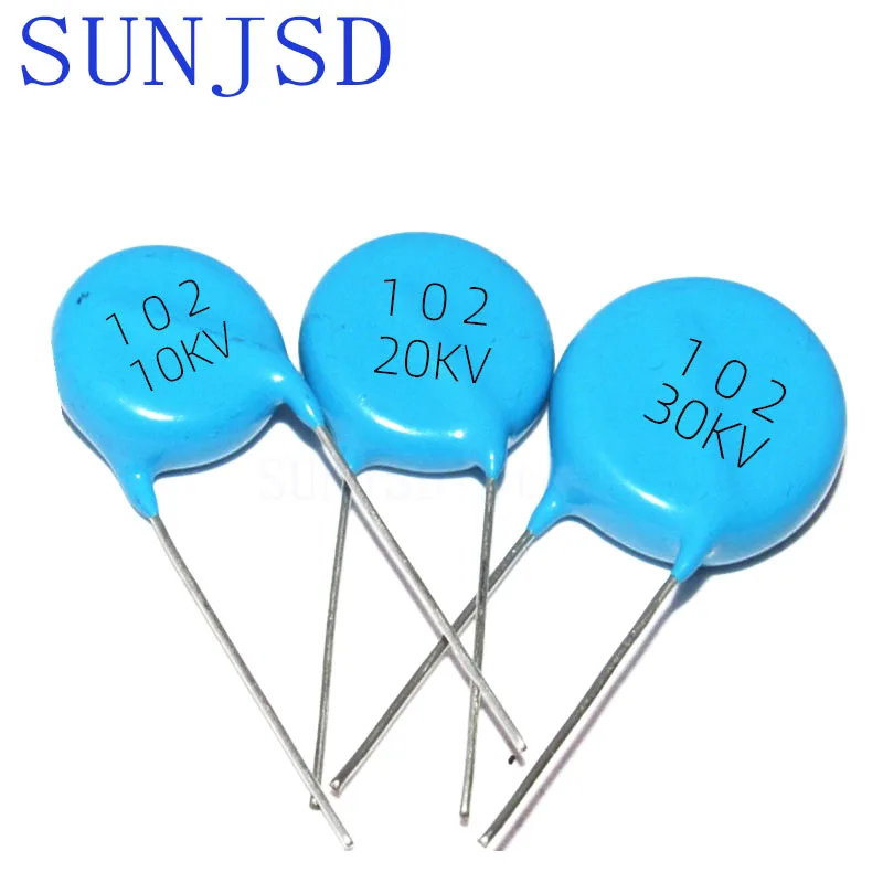 SUNJSD 5Pcs 10KV 15KV 20KV 25KV 30KV 40KV 50KV 101 102 103 221 222 331 332 471 472 501 CT81 High Voltage Ceramic Chip Capacitor