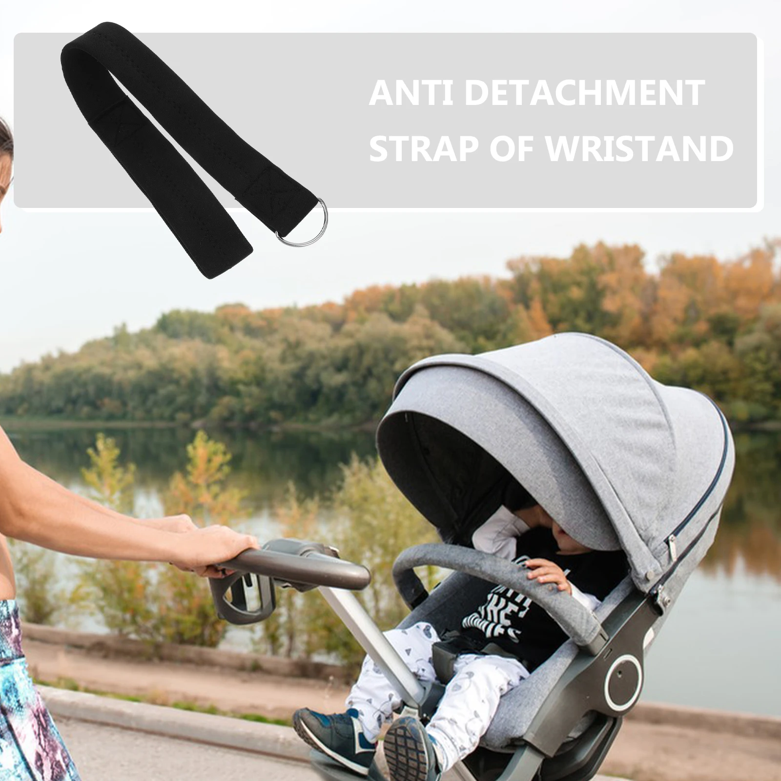 

1Pc Stroller Safety Wrist Strap Durable Neoprene Safety Band For Baby Pushchair And Shopping Cart