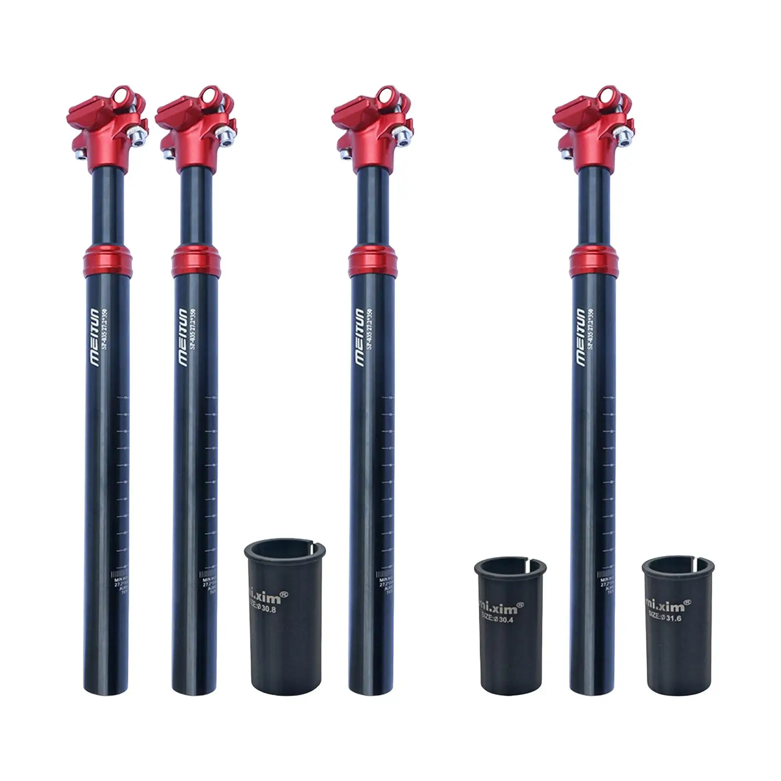 Aluminum Alloy Bike Seat Post Saddle Support Pole Cycling Components Vibration Absorb 350mm Shock Absorber Road Bicycle Seatpost