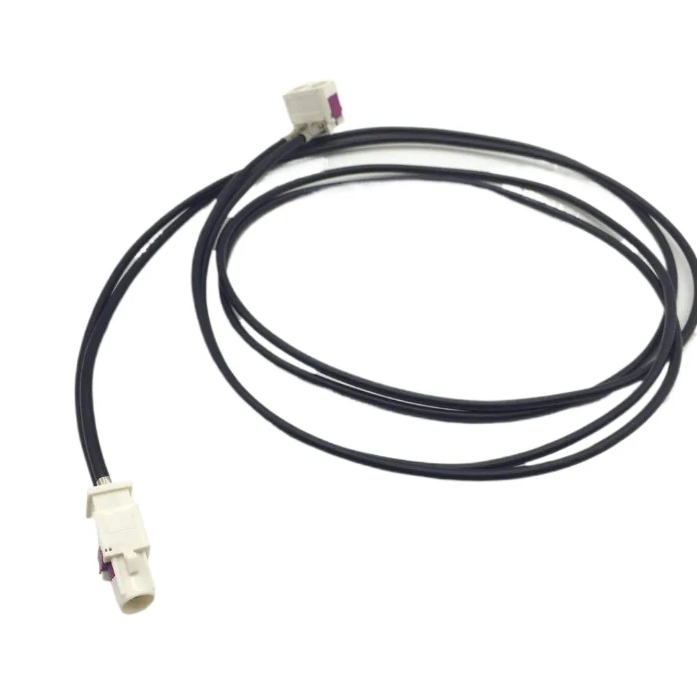 1M Length 2-in-1 FM Radio Antenna Adapter Cable For VW RCD510  RNS315  RNS510  Dual Female to Single Male Radio Aerial Wire