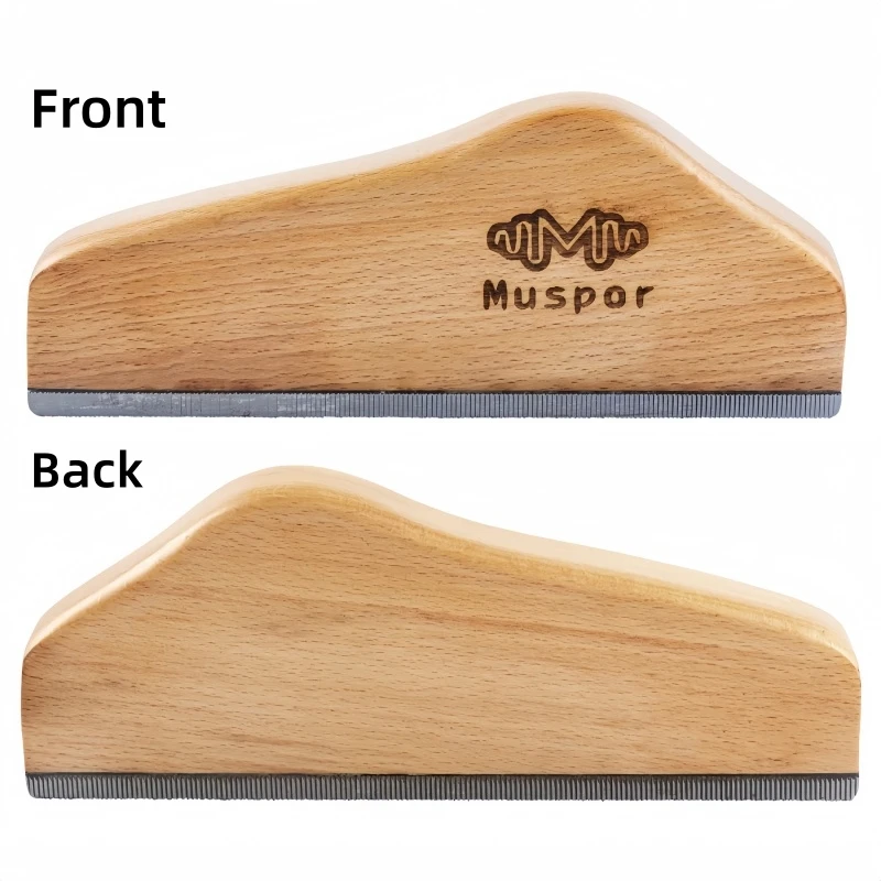 Muspor Lima para trastes de guitarra de 6 pulgadas, herramienta de nivelación y coronación de trastes, para biselado de extremos de trastes, de madera dura y acero al carbono, para reparación de luthier