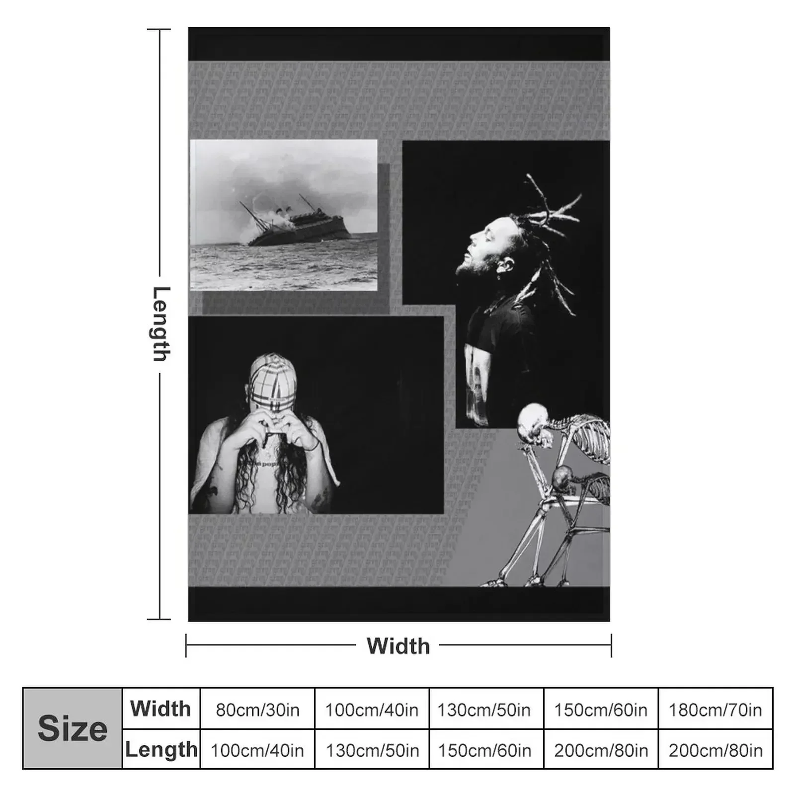 Eternal grey Throw Blanket Travel Moving Kid'S For Decorative Sofa Blankets