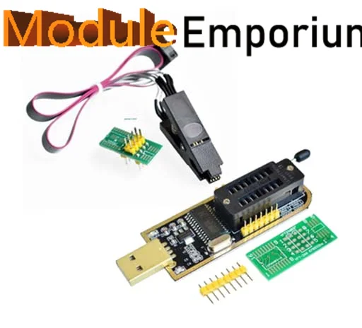 Picture 4: CH341A 24 25 Series EEPROM Flash BIOS USB Programmer Module + SOIC8 SOP8 Test Clip For EEPROM 93CXX / 25CXX / 24CXX