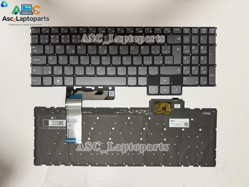 LA Spanish Czech Portuguese Keyboard for Lenovo LOQ 15irh8 82xv 15aph8 16irh8 16aph8 Gaming PH5CYXBG-3T Sn21k23308 RGB BACKLIT