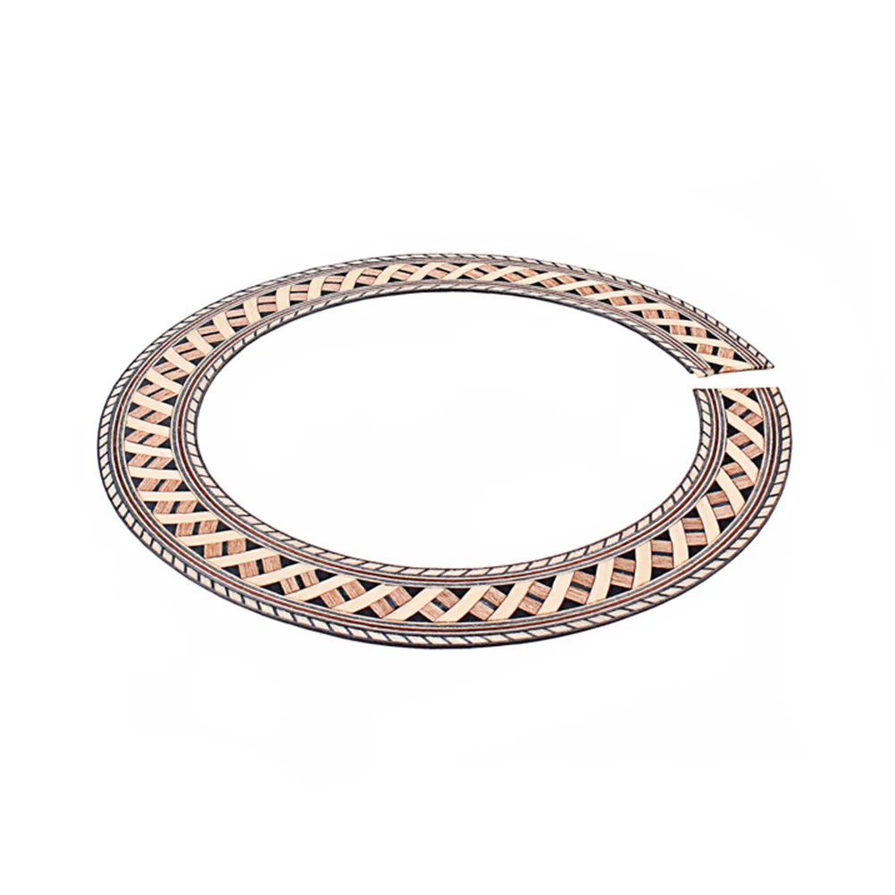 

93Mm Guitar Rosette Inlay Curved Strips For Sound Hole Decoration Wooden Guitar Decals Abalone Style Fit Standard Guitars