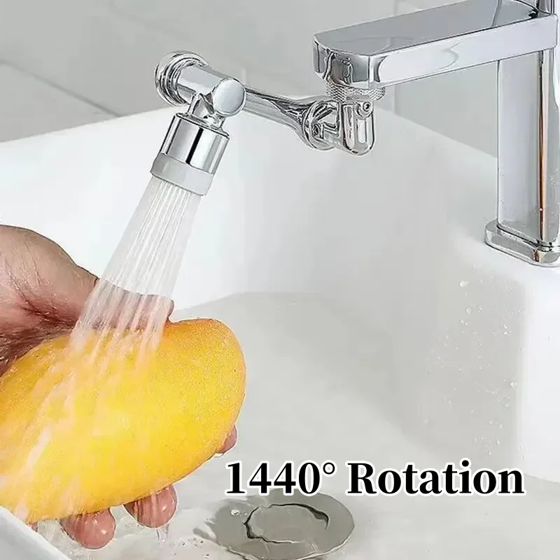 1440° Rotation Extender Faucet Aerator ABS Plastic Splash Filter Kitchen Tap Washbasin Faucets Bubbler Nozzle Robotic Arm