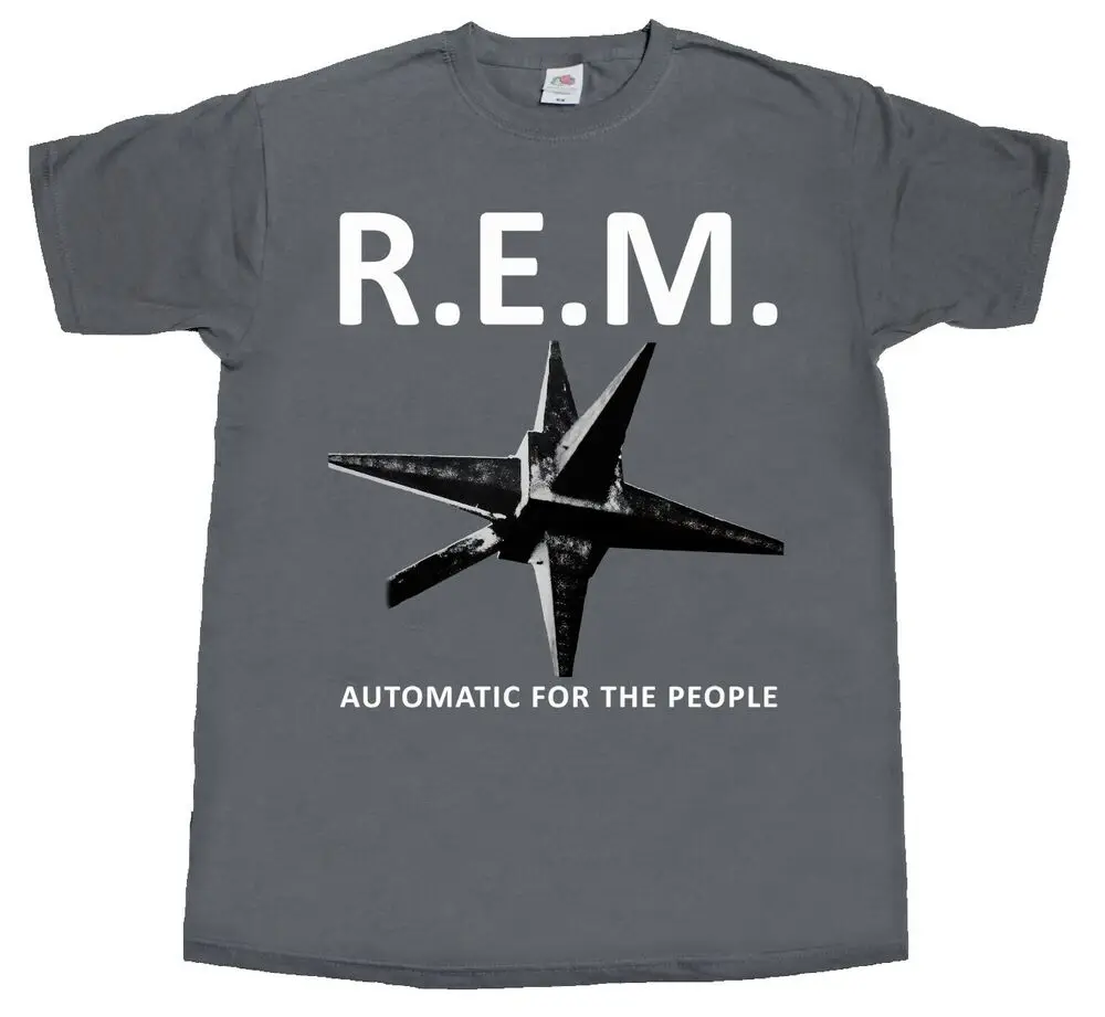 R.E.M. REM AUTOMATIC FOR THE PEOPLE 92 Short - Long Sleeve New Gray T-Shirt-