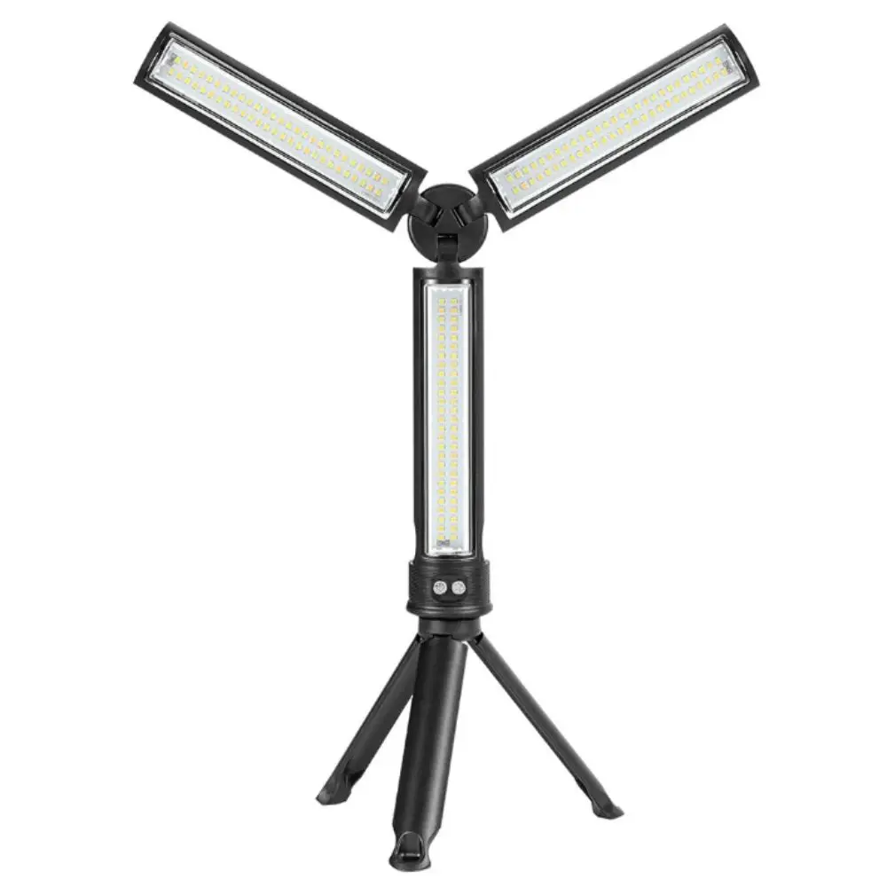 162 LED LED Emergency Floodlight 3 Colors Dimming Rechargeable Folding Work Lamp 15 Modes 2850mAh Car Service Lamp