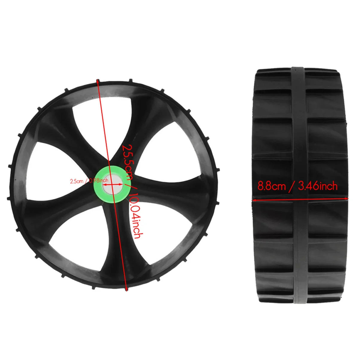 Kayak Wheel Trolley Cart Tire Strong-Bearing Replacement Wheels Adults Children Surfing