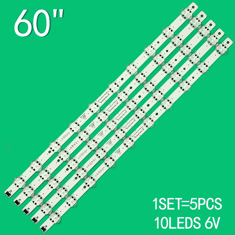 5pcs 10leds 6v für 60 uk6090pua nc600dqe ssc_trident _ 60 uk62 _ s (scharf) _ 10led _ svl600a43 eav64252301