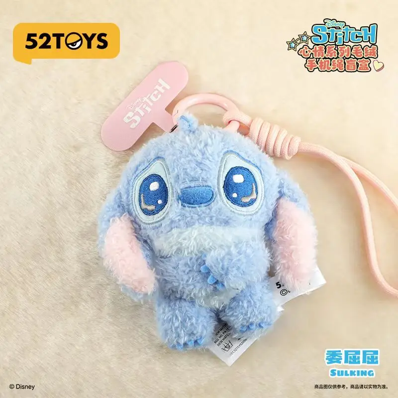

Новинка, 100% натуральная 52 игрушки, серия Disney Stitch Mood, ремешок для мобильного телефона, глухая коробка, аниме-фигурка, орнамент, фигурка, куклы, модель, подарок