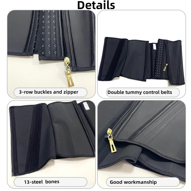 اللاتكس مدرب خصر النساء المجلدات ومثير مشد النمذجة حزام محدد شكل الجسم Fajas الكولومبية المشدات الصلب العظام حزام تخسيس #6