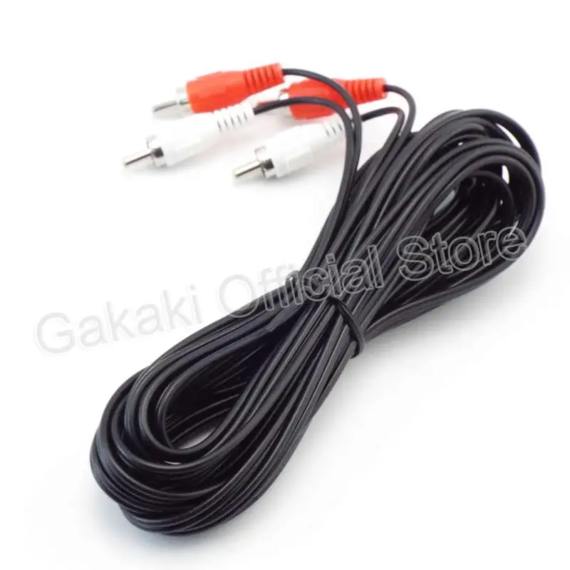 Dual RCA Stecker auf 2 RCA Stecker Kabel Stereo Audio Kabel AV für DVD TV CD Sound Verstärker – Detail 2