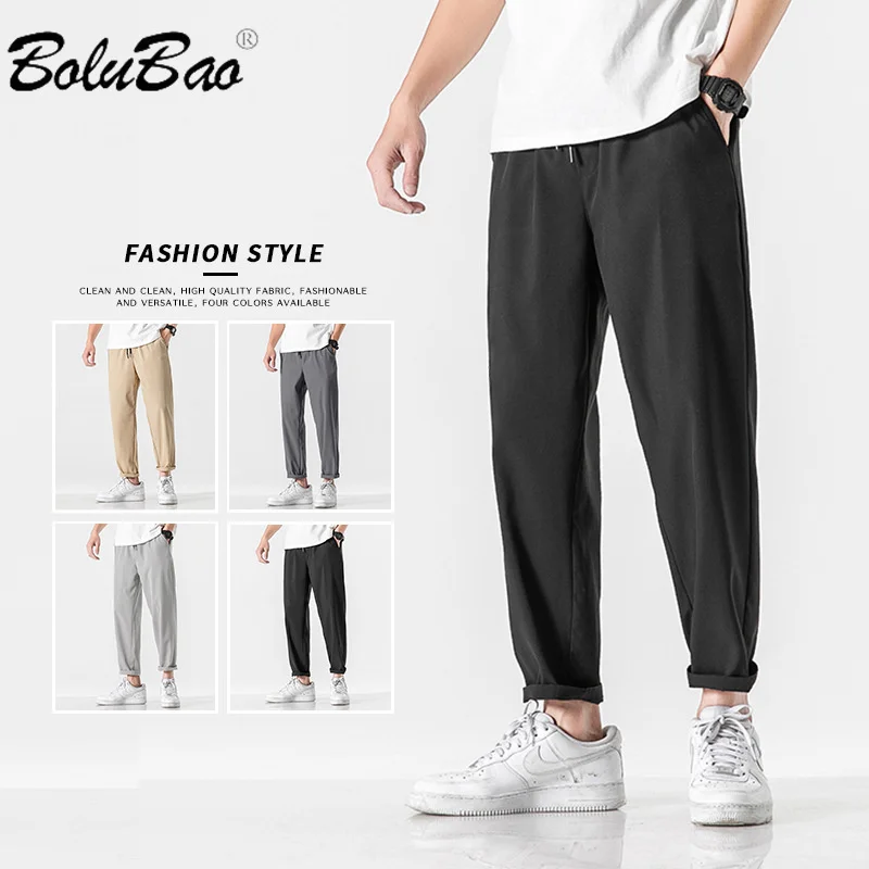 

BOLUBAO 2024 Outdoor Casual Pants For Men Cotton Slim Fashion Casual Pants High Quality Design Streetwear Casual Pants For Men