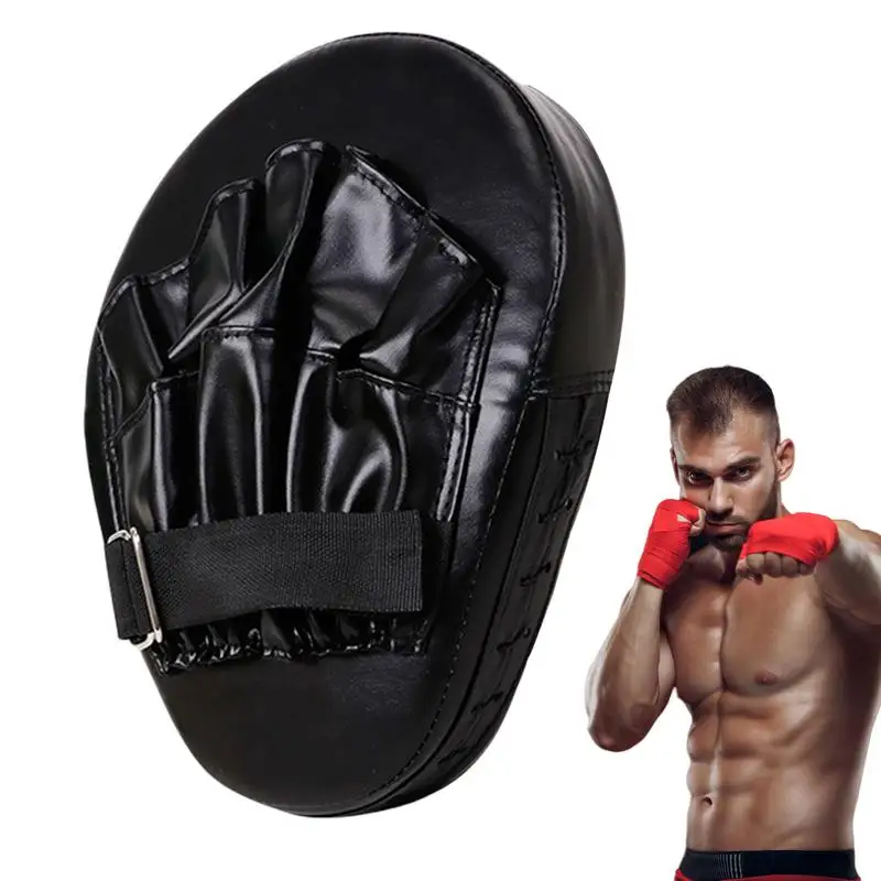 Boxing Hand Target Curved Hand Target Punching Boxing Mitts Pads Punching Training Hand Pads Adjustable Thick Durable For Karate