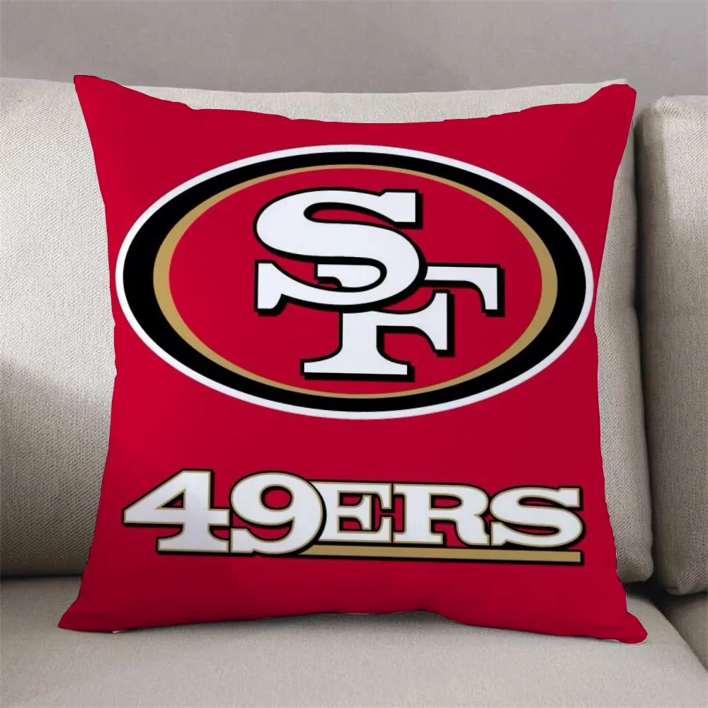 San F-Francisco 49ers Throw Pillow Covers Decorative Sofa Cushions Children\'s Cushion Cover Decoration Living Room Couch Pillows