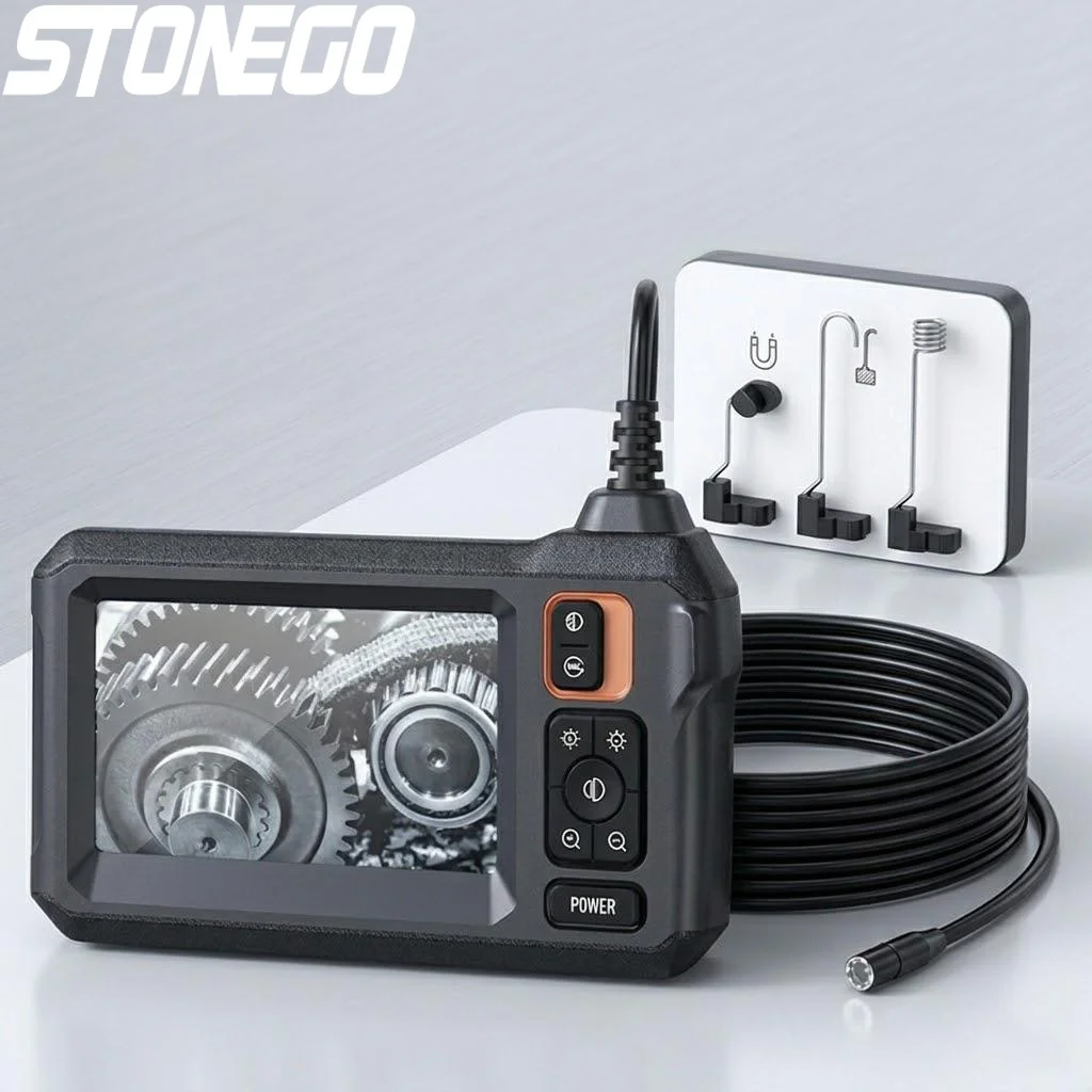 

1080P WiFi Endoscope 43 Inch Display Dual Camera 1 5 10m Cable 2600mAh Battery Auto Electrical Pipeline Inspection Tool