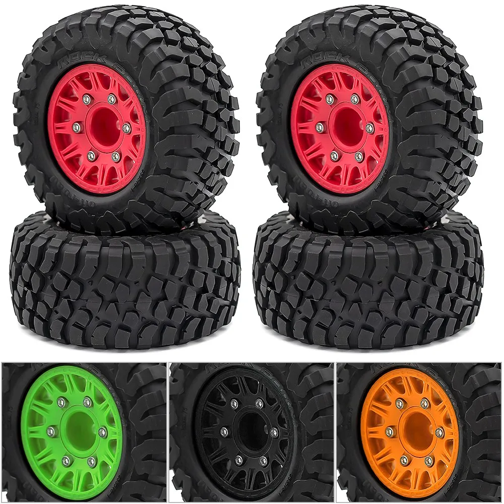 For 1:8 1:10 Trax Slash Huanqi 727 Vika 112mm Tire Rc Car Model Short Card General Road Tire Upgrade Tire Adapter 12mm/14/17mm