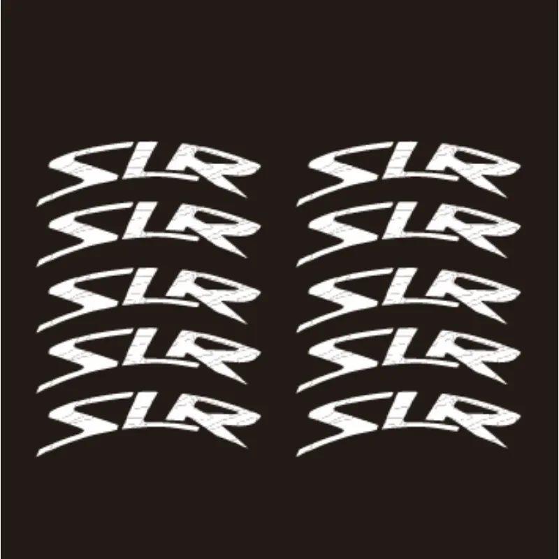 

10 шт./компл. «SLR» многоцветный обод колеса автомобиля набор наклеек для мотоцикла стильное украшение для кузова автомобиля