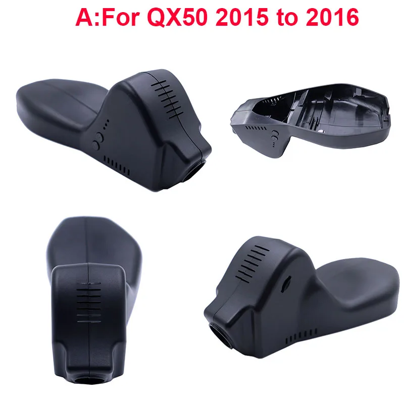 4K HD Plug And Play Wifi Car DVR Dash Cam for Infiniti  FX37 QX50/Q50/Q50L/QX70 2013 to 2020 Front And Rear Cam APP Control