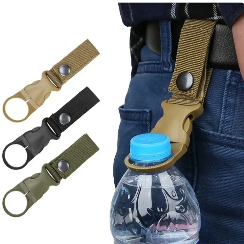 3 Pieces Backpack Buckle Carabiners Attach Quickdraw Water Bottle Hanger Holder Outdoor Camping Hiking Climbing Accessories