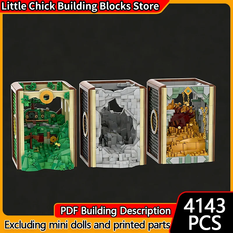 

Popular Movie Model MOC Building Bricks Corner Of The Bookshelf Modular Technology Children Holiday Gifts Assemble Toys Suit