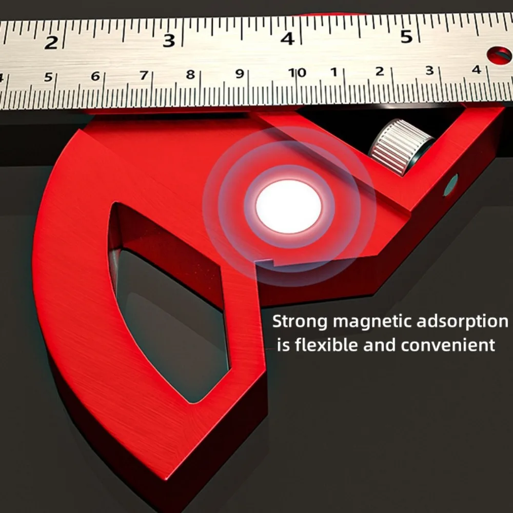 Angle Protractor Square Finder, Adjustable Construction Protractors for Carpenters with 0-180 Degrees Measuring Tool