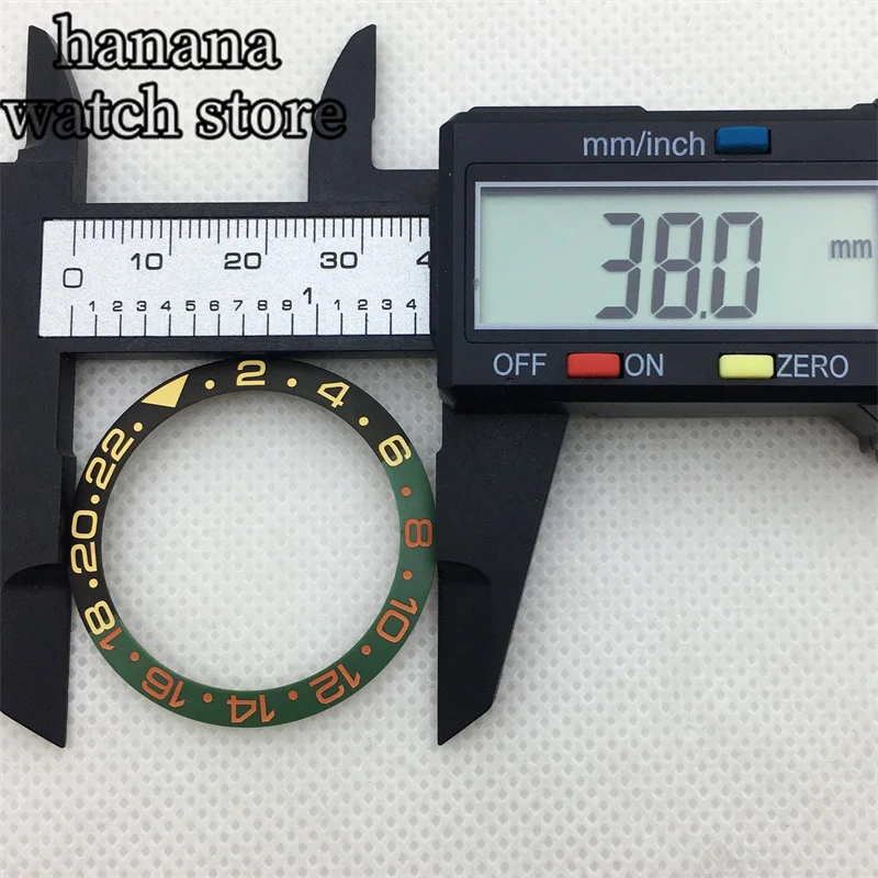 Bligger-メンズケース用セラミックベゼル、38mm、40mm