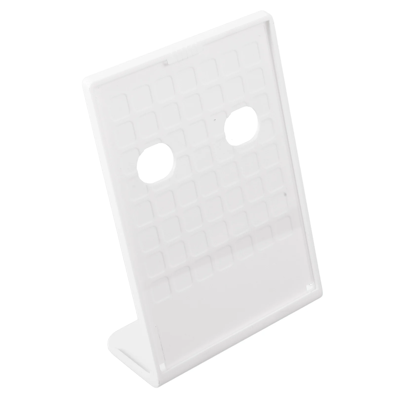 

A5 A6 White Menu Display Holder ABS Slanted Rack for Tags Tabletop Sign L-shaped Label Restaurant Bar Hotel Use Price Card