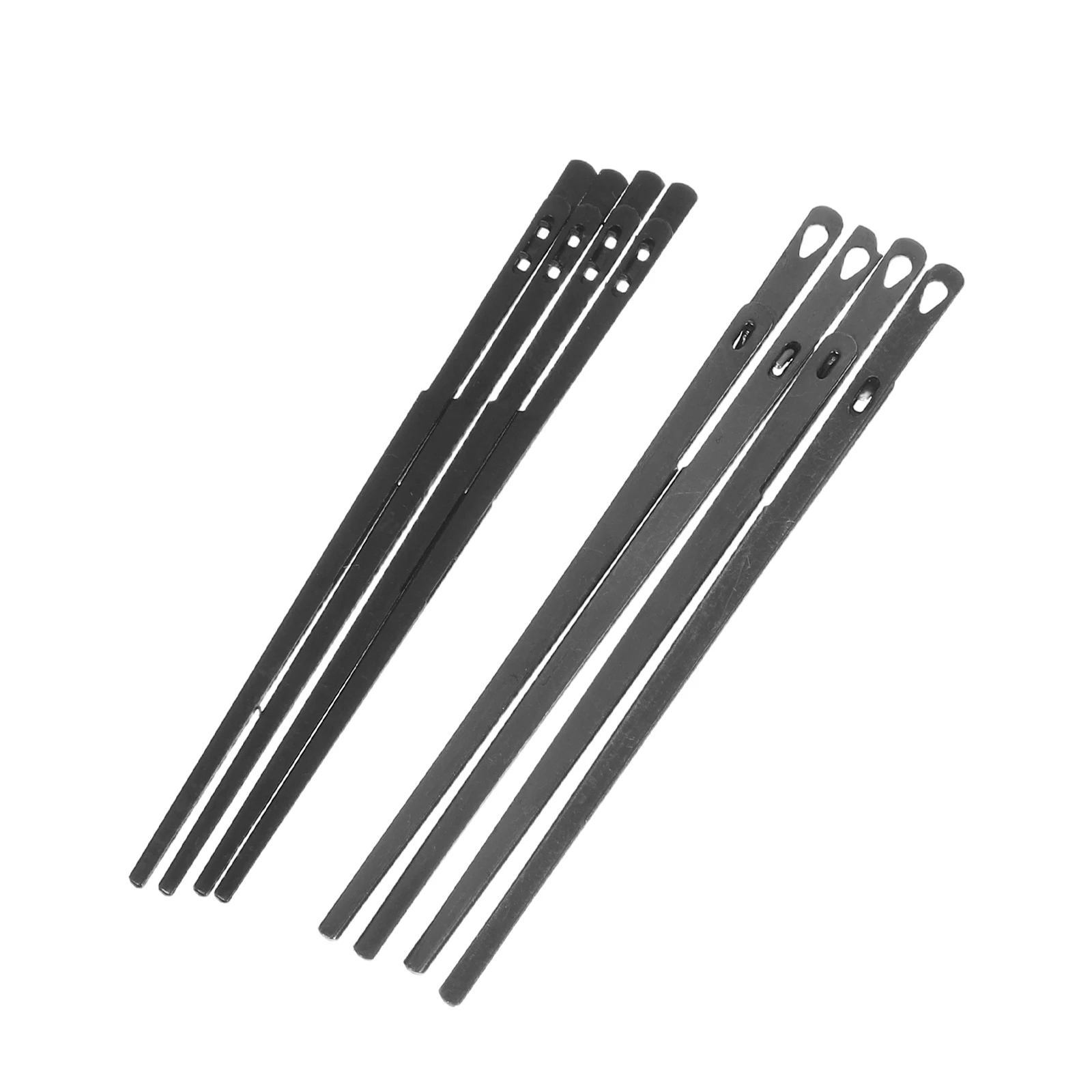 

8 Pcs Tool Set Double Hole Needle Lacing Needles Steel Hair Threading Metal