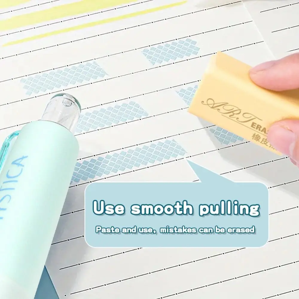 

360 Degree Rotation Dot Glue Tape Press Type Large Capacity Double Sided Adhesive Tape DIY Scrapbooking Pen-shape Glue Tape Pen