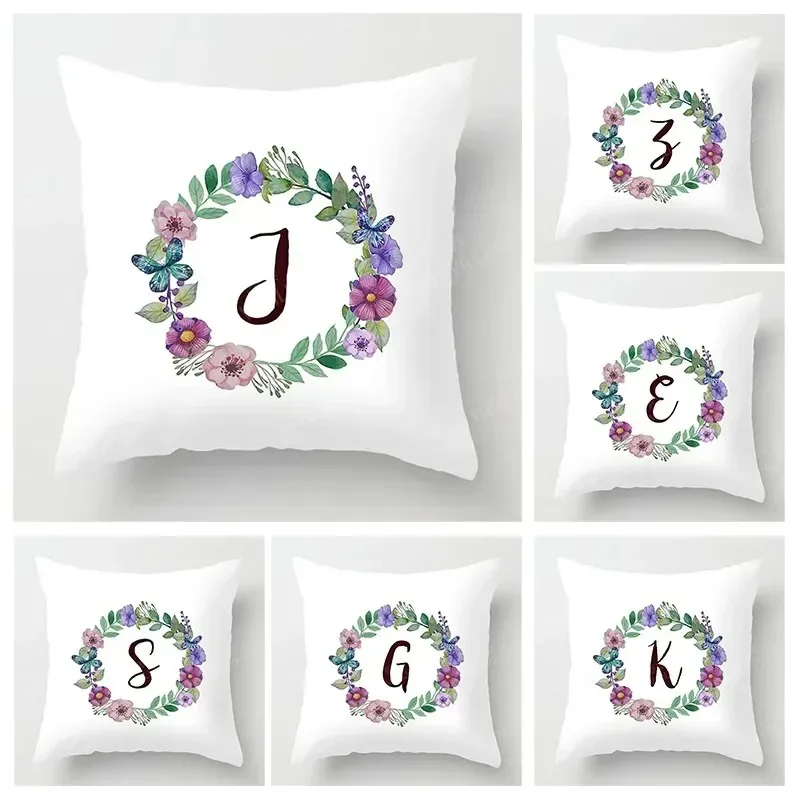 

Home Decor Letter Pattern Pillowcase Bedroom Living Room Sofa Cushion Cover