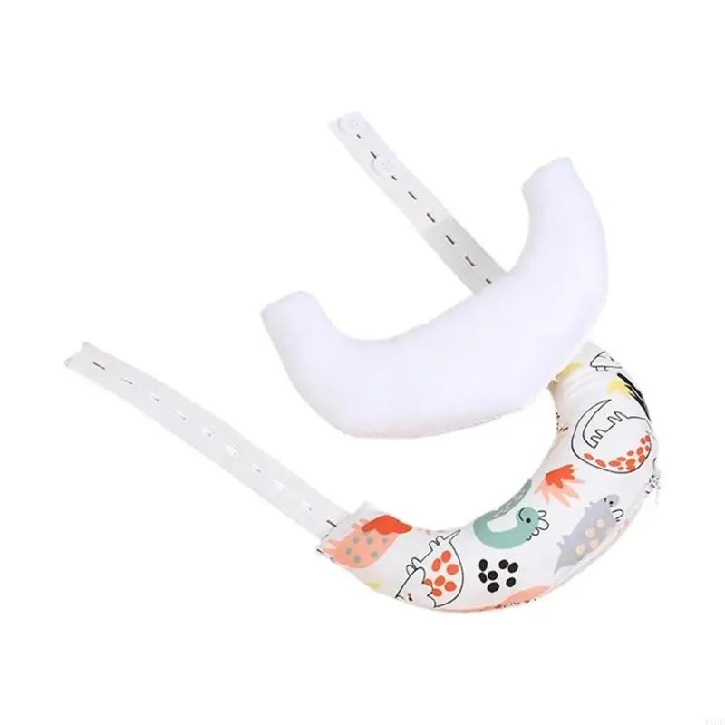 وسادة دعم رقبة الطفل وسادة حضانة قطنية قابلة للتنفس بنمط كرتوني