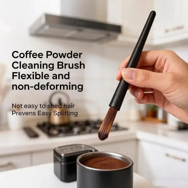 New Coffee Grinder Cleaning Brush Espresso Machine Small Brush Coffee Grinder Accessories For Barista Daily Maintenance