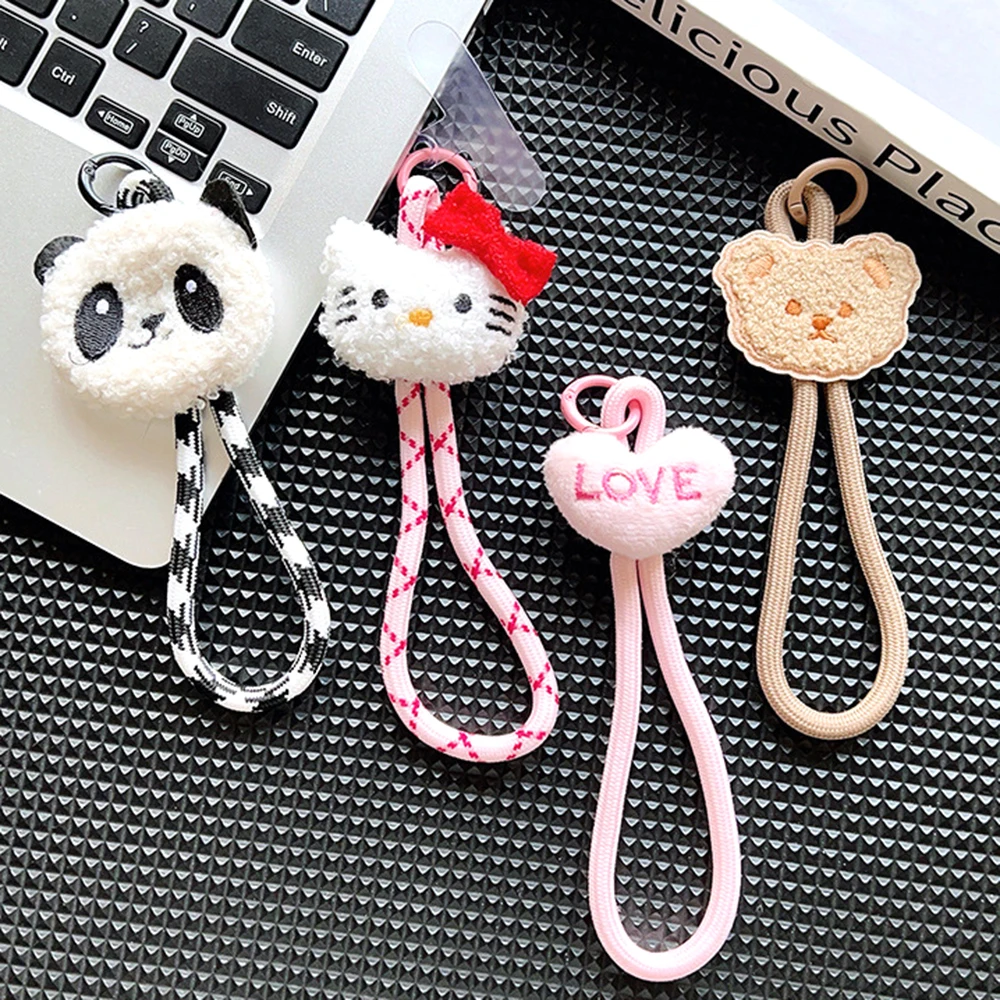 LLavero de dibujos animados de Anime, correa para muñeca colgante, cordón de mano, cordón para teléfono móvil, cadena creativa de dopamina, joyería antipérdida