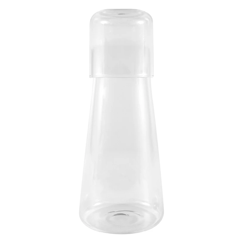 Juego de jarra de agua transparente para mesita de noche, vaso de vidrio para dormitorio, juego de tazas