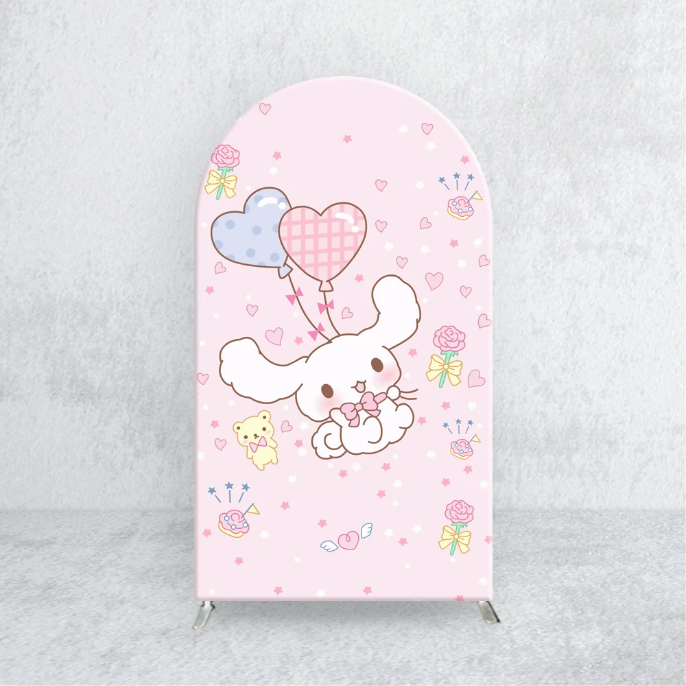 Sanrio My Melody Arch Backdrop Cinnamoroll Elastic Fabric for Girl Birthday Party Baby Shower Cute Photo Background Decoration - Image 2
