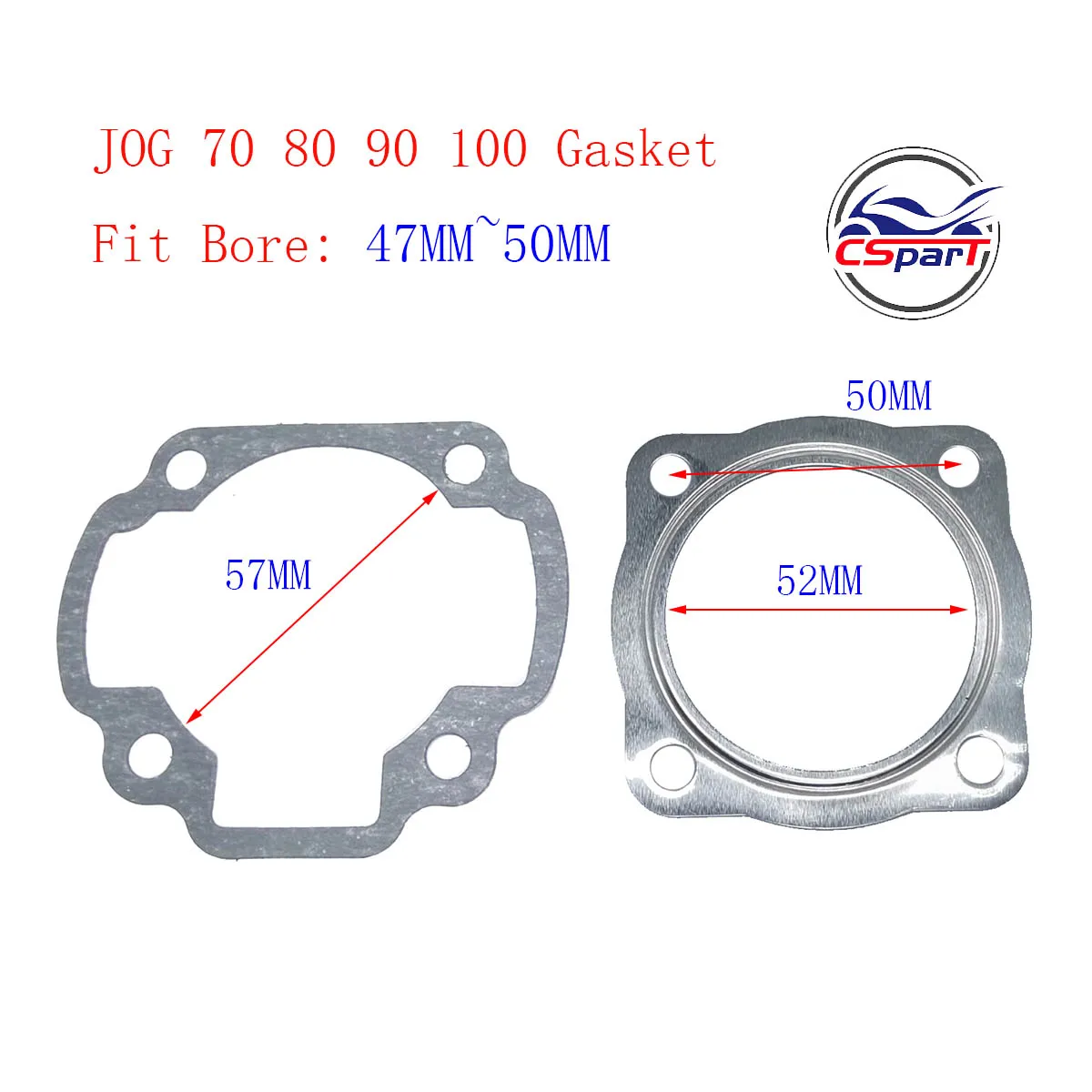 Gasket  Kit JOG 50CC 70CC 80CC  90CC 100CC Minarelli Jog 1P40QMB 1P50QMF 1P52QMG  Sunny Keeway  Roketa  Scooter Buggy
