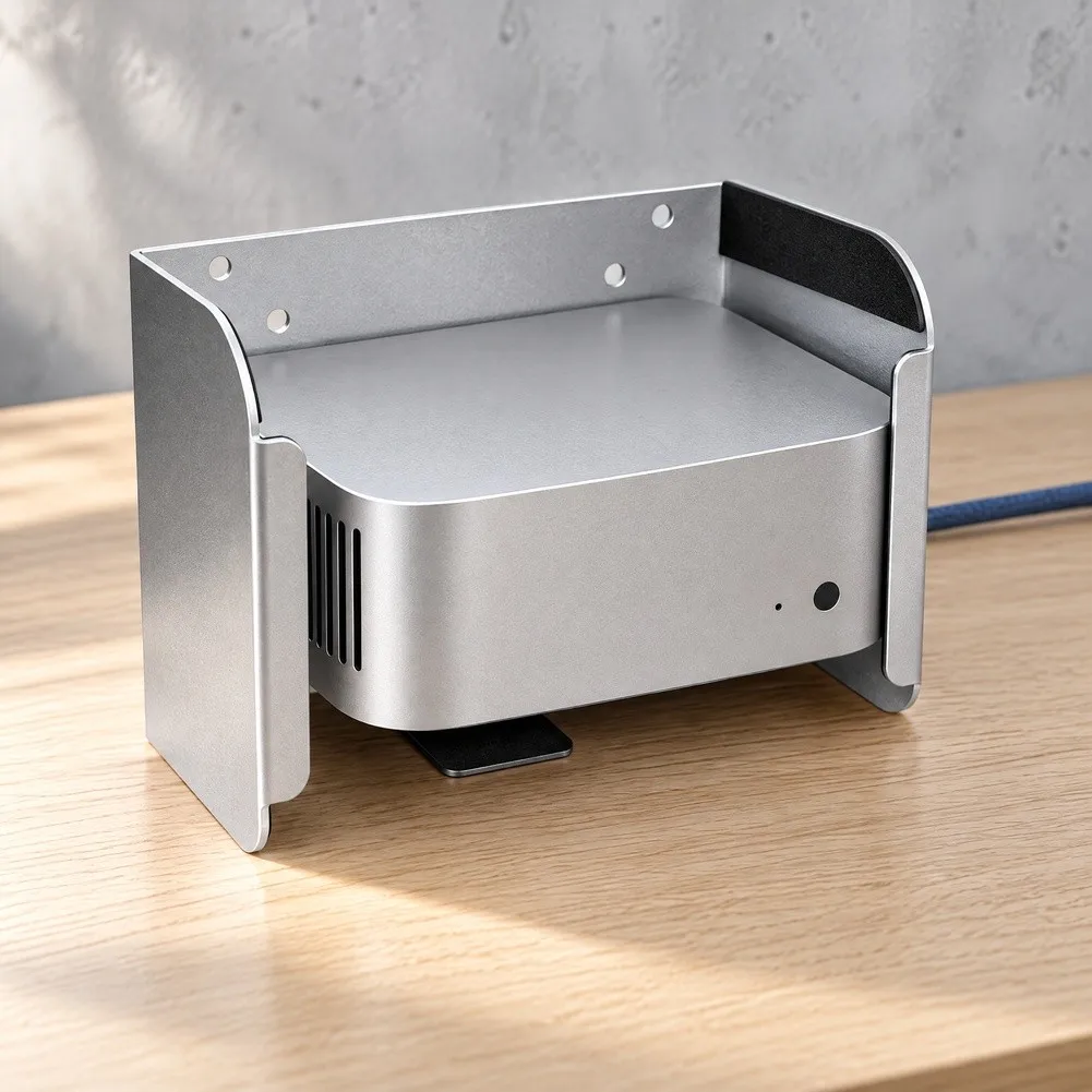 Metal Wall-Mount Stand For Mac For M5Pro For M6 Space-Saving Easy To Install Bracket Holder Accessories