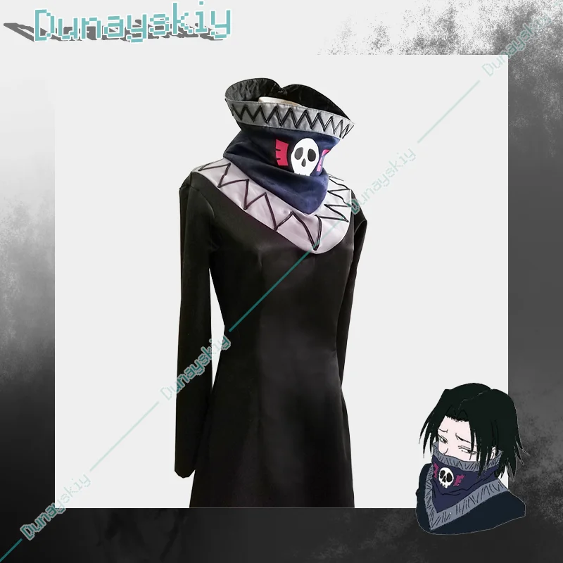 Feitan Portor Cosplay Costume Phantom Troupe Coat Wig Potoo Anime Cosplay Wig Outfit Halloween Carnival Party Suit