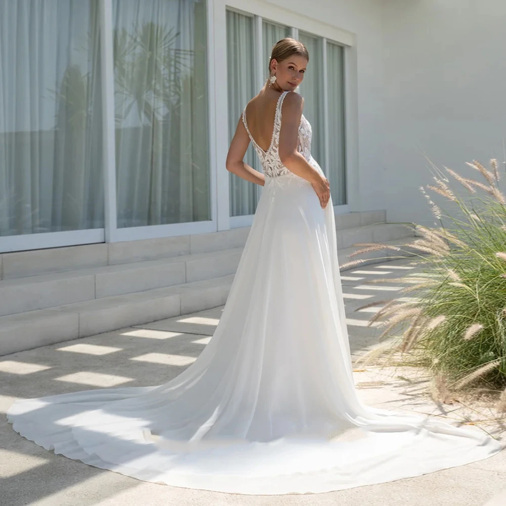 Charming Ivory Wedding Dresses for Ladies Elegant Pregnant Bridal Gowns Exquisite Vestidos De Novia 2025 New Summer