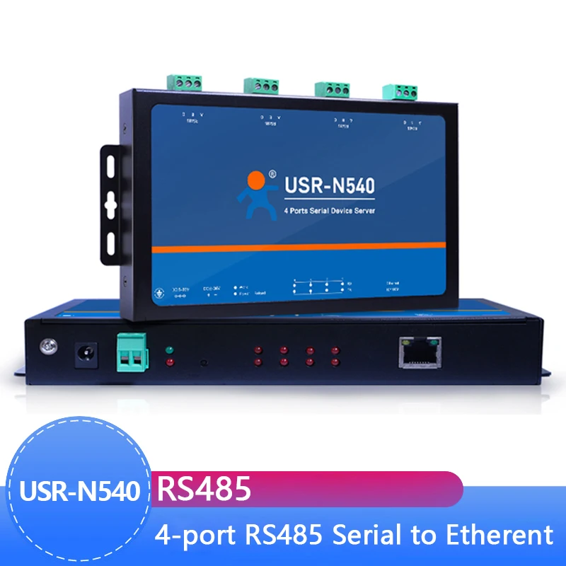 USR-N540 4 puertos serie RS485 a Ethernet TCP/IP servidor de dispositivo convertidor Modbus RTU a TCP para automatización industrial