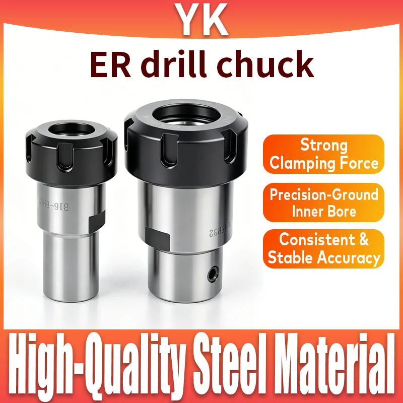 

High Precision Drill Chuck ER Chuck B10 B12 B16 B18 JT6 ER11 ER16 ER20 ER25 ER32 Drill Chuck Tool Holder Motor Shaft Tool Holder