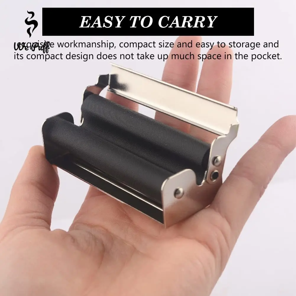 WE PUFF Portable Mini Metal Manual Rolling Machine 70/78/110 MM Paper Tobacco Hand Roller Cigarette Maker Gadgets for Men Gift